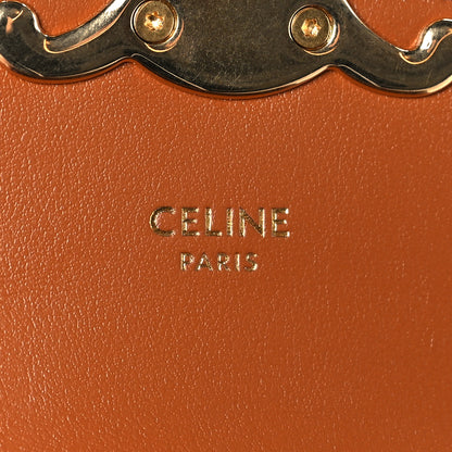 Celine Triomphe Canvas Calfskin Mini Triomphe Tan 6 of 10