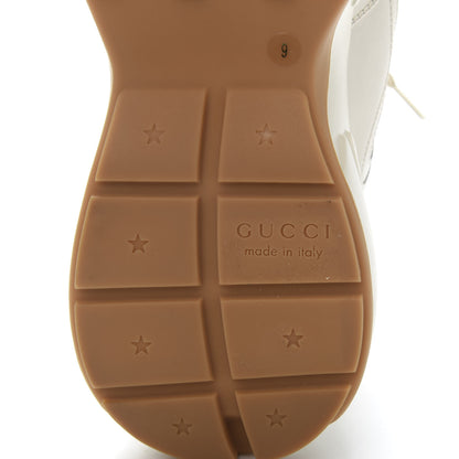 Gucci X MLB Calfskin NY Yankees Mens Rhyton Sneakers 9 Mystic White 8 of 10