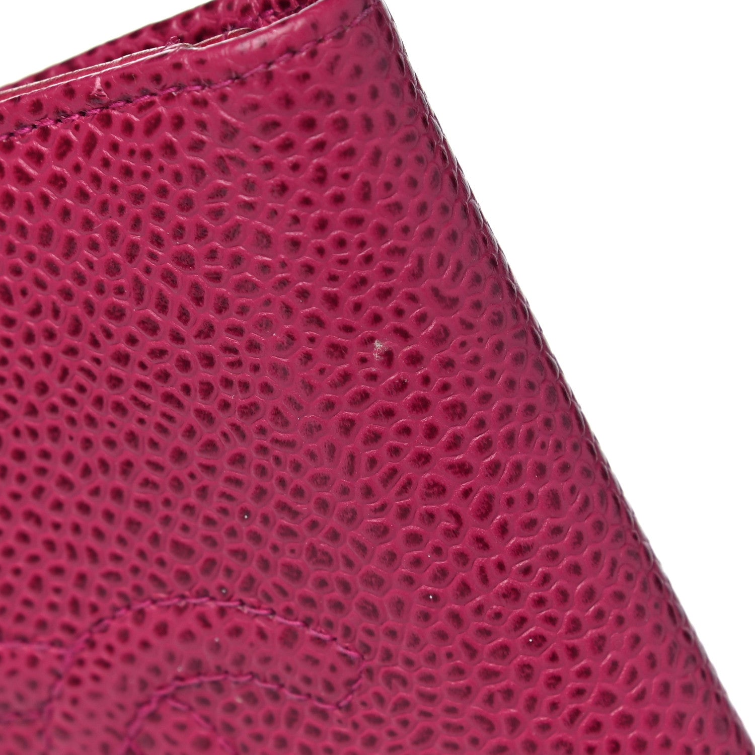 Chanel Caviar Timeless CC Card Holder Wallet Dark Pink 16 of 18
