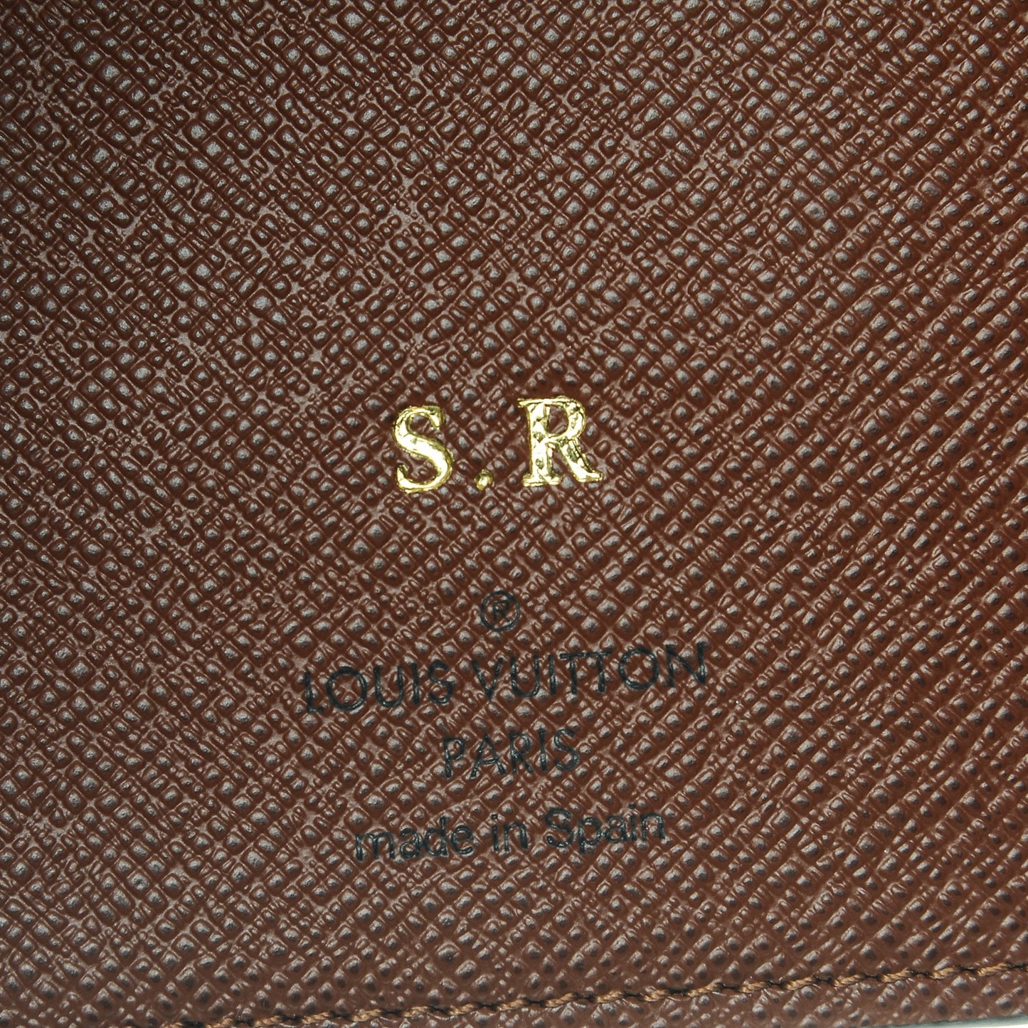 Monogram Checkbook Holder Wallet