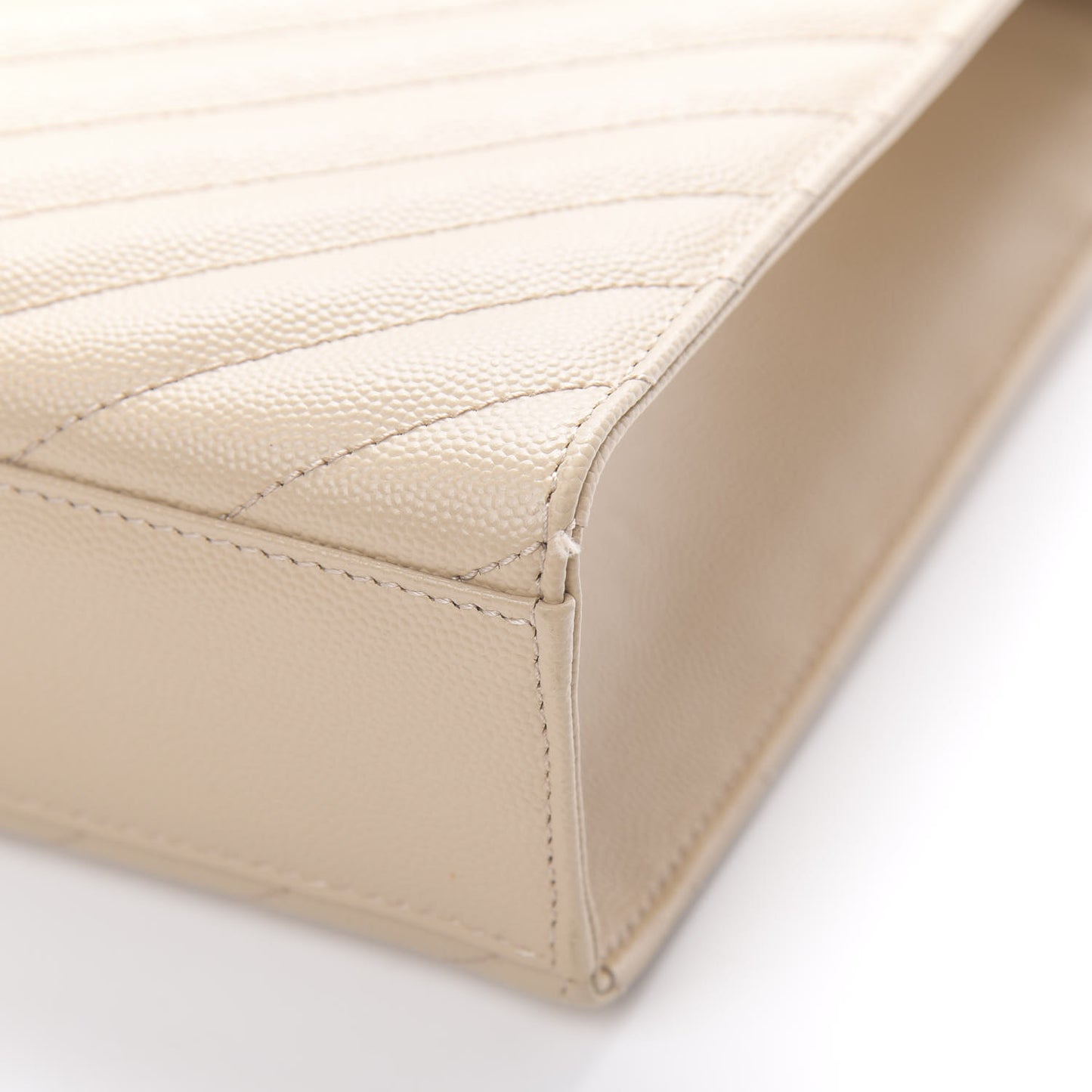 Grain De Poudre Matelasse Chevron Large Monogram Satchel Nude Powder
