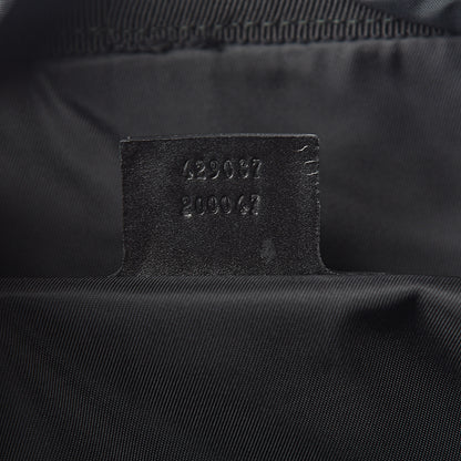 Gucci Techno Canvas Web Double Buckle Backpack Black 6 of 9