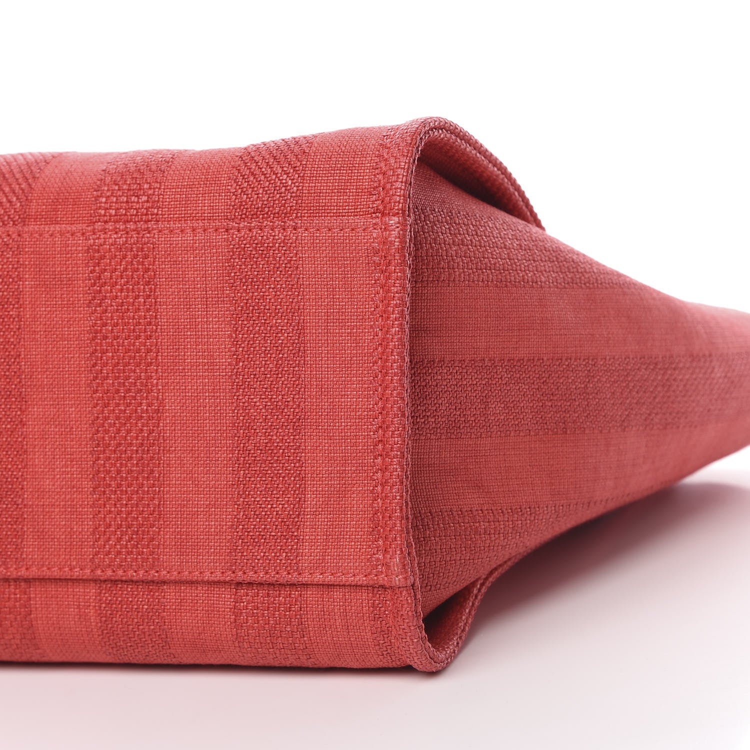 Chanel Mixed Fibers Striped Medium Deauville Tote Red 10 of 12