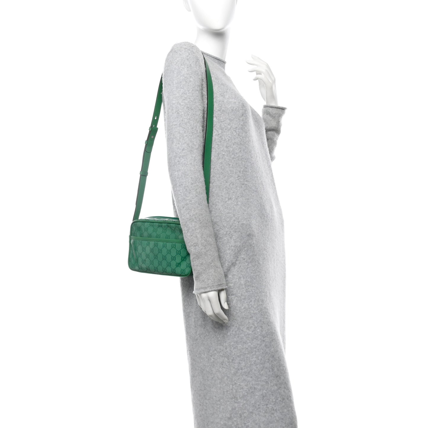GG Crystal Monogram Mini Shoulder Bag New Shamrock