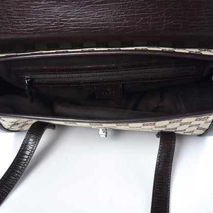 Gucci Monogram Bamboo Bullet Handbag Brown 5 of 15