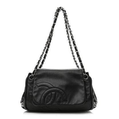 Chanel Calfskin Diagonal Ligne Flap Black 1 of 16