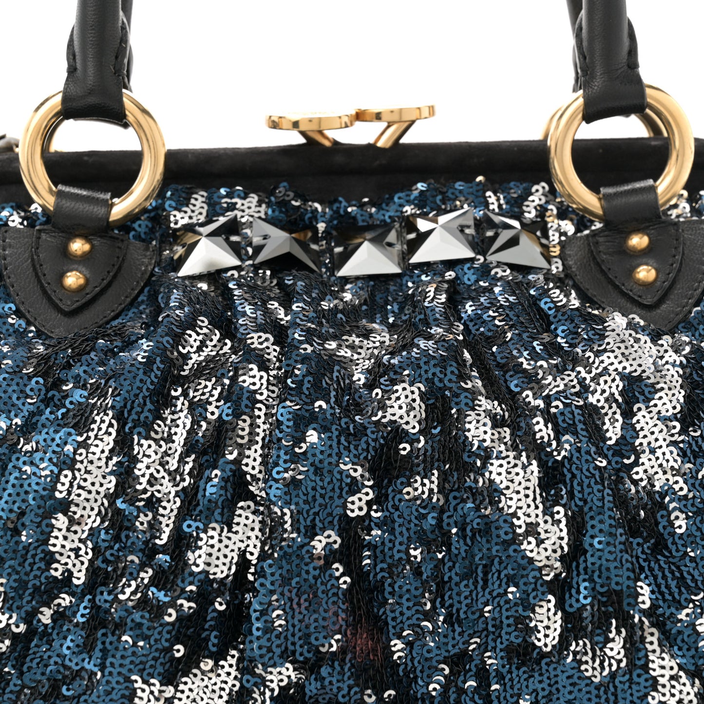 Sequined New York Rocker Stam Blue