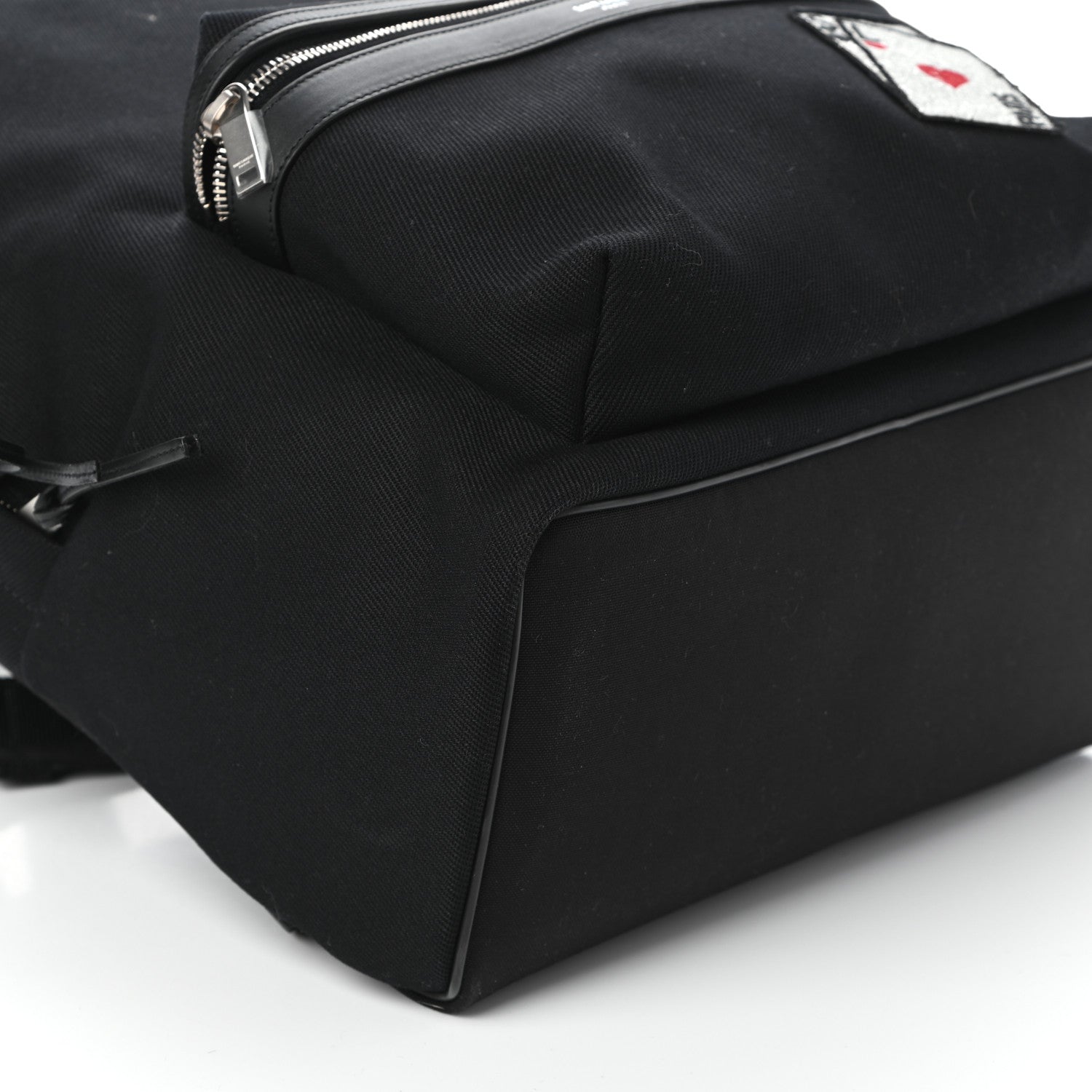 Saint Laurent Canvas SL Playing Cards City Backpack Black 8 of 9