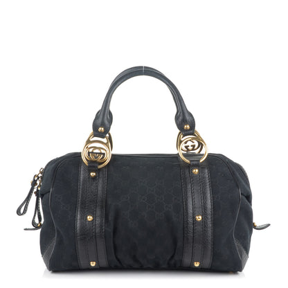 Gucci Monogram Medium Interlocking Boston Black 1 of 7
