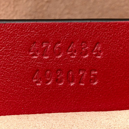 Gucci Calfskin Matelasse GG Marmont Belt Bag 95 38 Hibiscus Red 7 of 13