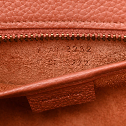 Celine Drummed Calfskin Nano Luggage Lychee 7 of 12