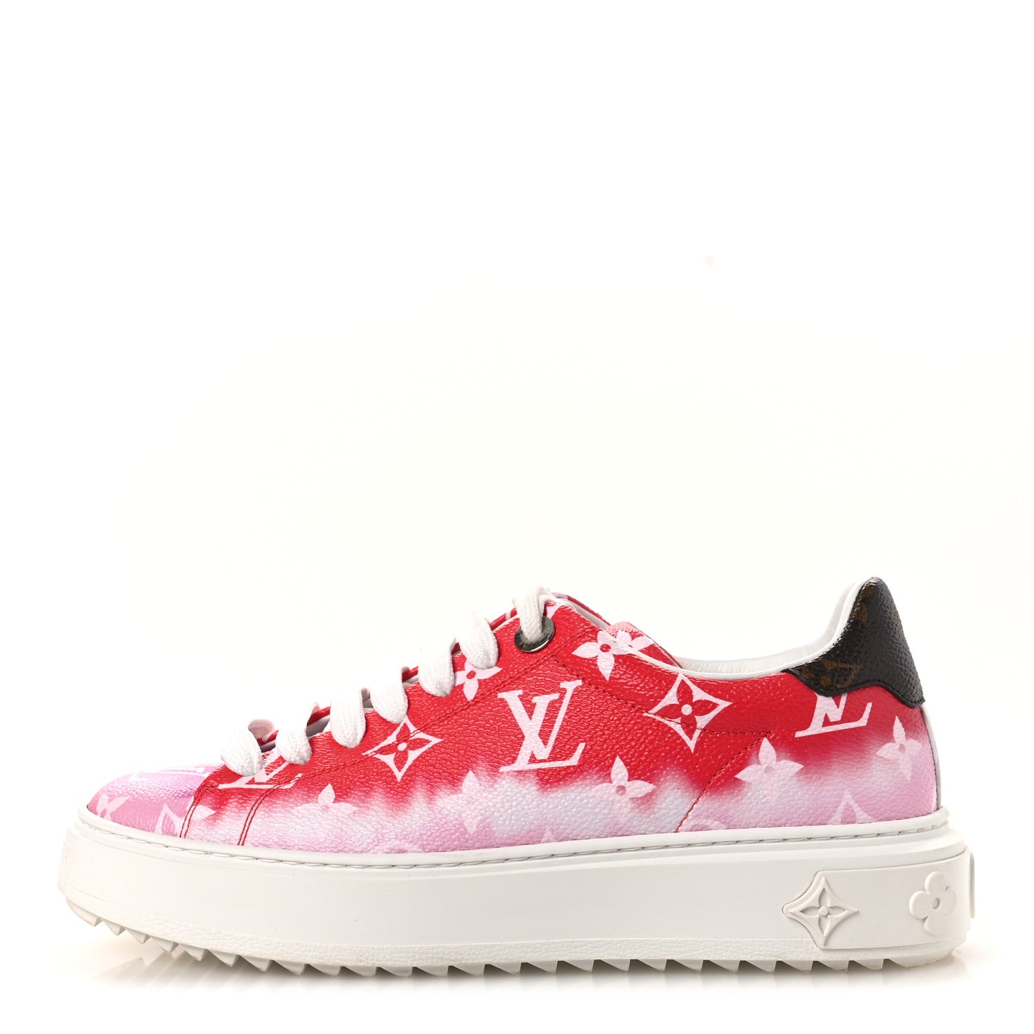 Louis Vuitton Monogram Escale Time Out Sneakers 35.5 Red 1 of 10