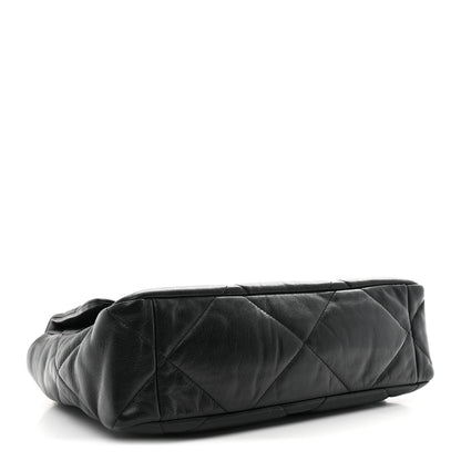 Chanel Goatskin Quilted Large Chanel 19 Flap Black 6 of 19
