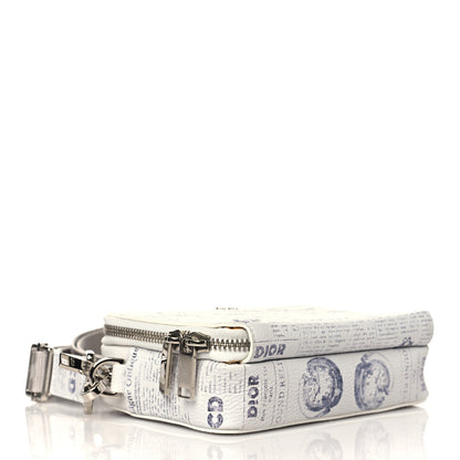 Christian Dior X DANIEL ARSHAM Grained Calfskin Newspaper Messenger White 7 of 23