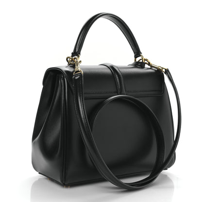 Celine Satinated Calfskin Small 16 Top Handle Bag Black 3 of 10