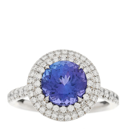 Tiffany Platinum Diamond Tanzanite Soleste Ring 52 6 1 of 6