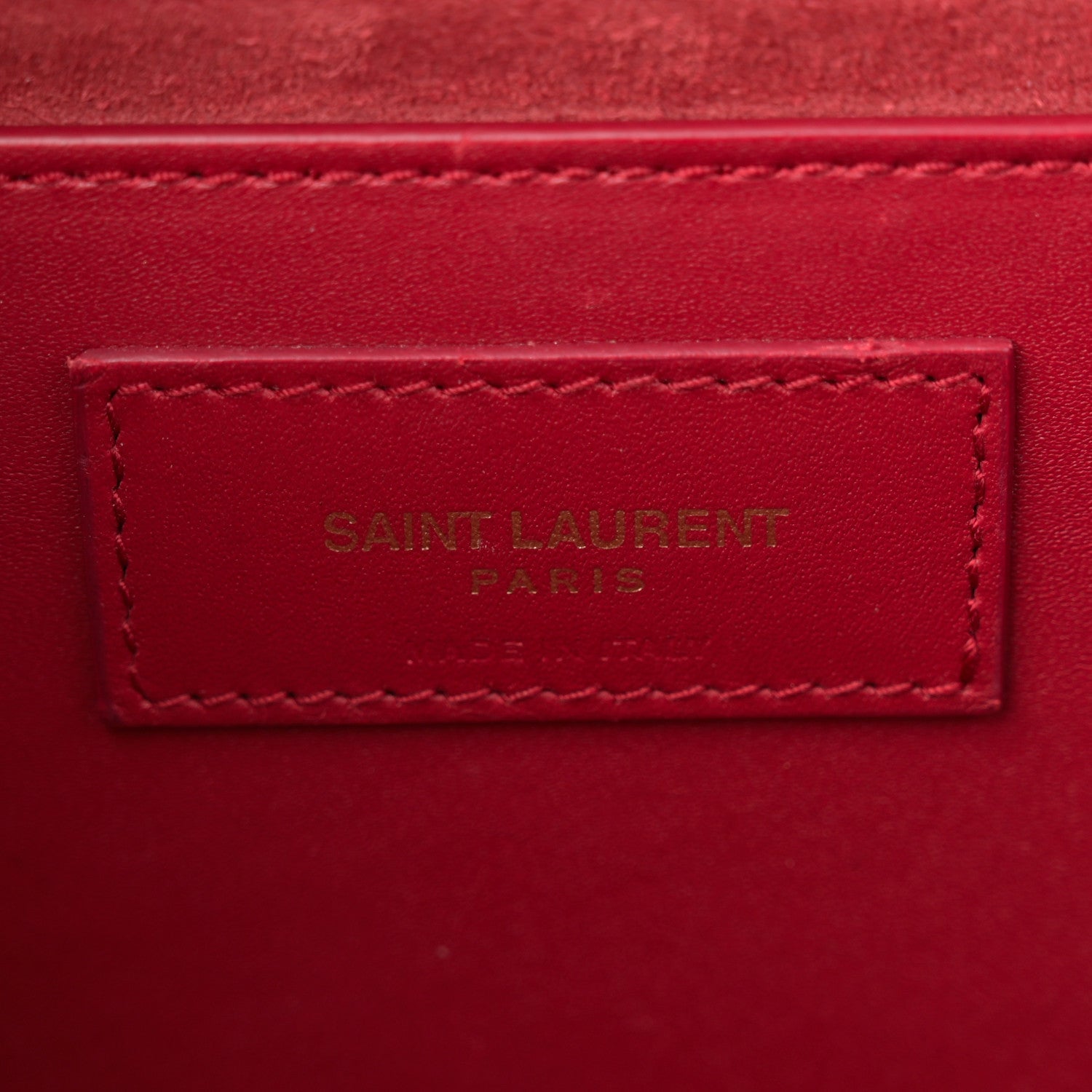 Saint Laurent Smooth Calfskin Medium Classic Monogram Kate Tassel Satchel Lipstick Red 6 of 15