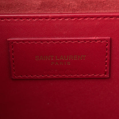 Saint Laurent Smooth Calfskin Medium Classic Monogram Kate Tassel Satchel Lipstick Red 6 of 15