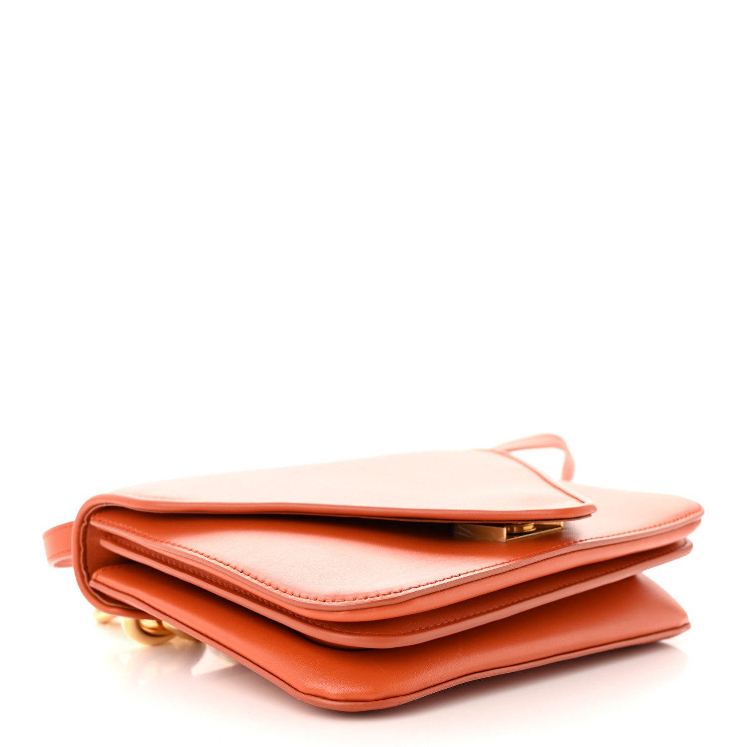 Bottega Veneta Calfskin Mount Envelope Bag Maple 4 of 11