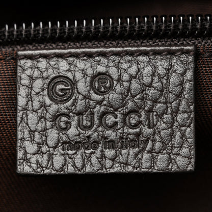 Gucci Monogram Dollar Calfskin Boston Duffle Bag Beige Ebony Testa di Moro Marrone Scuro 6 of 11