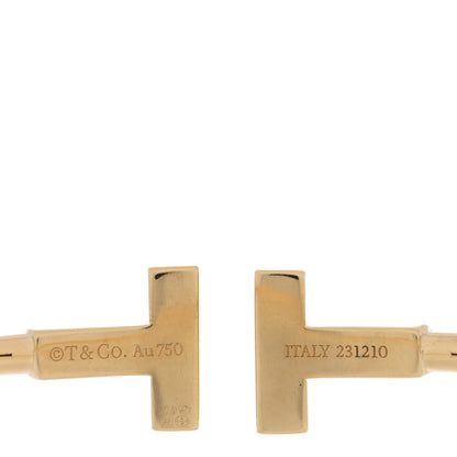 Tiffany 18K Yellow Gold T Wire Bracelet 3 of 4
