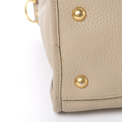 Prada Vitello Daino Shopping Satchel Cammeo 14 of 21