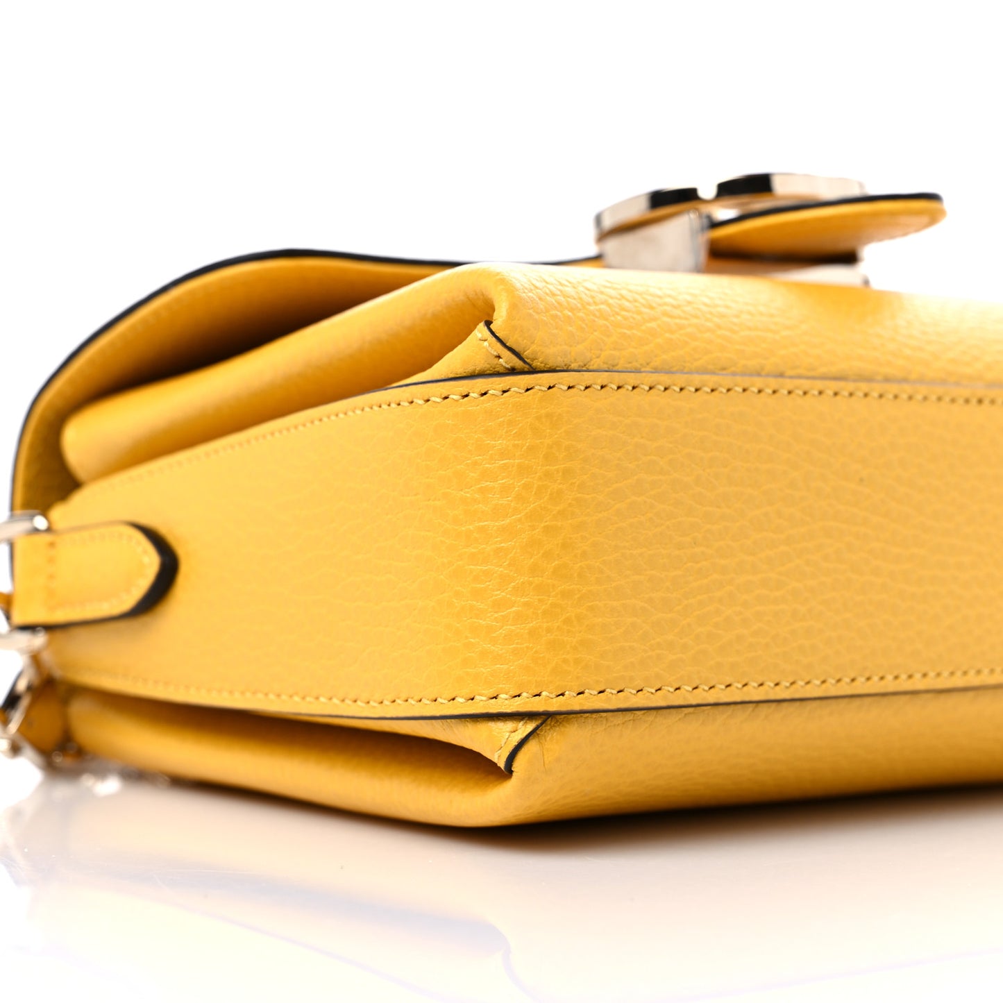 Dollar Calfskin Interlocking G Crossbody Bag New Buttercup
