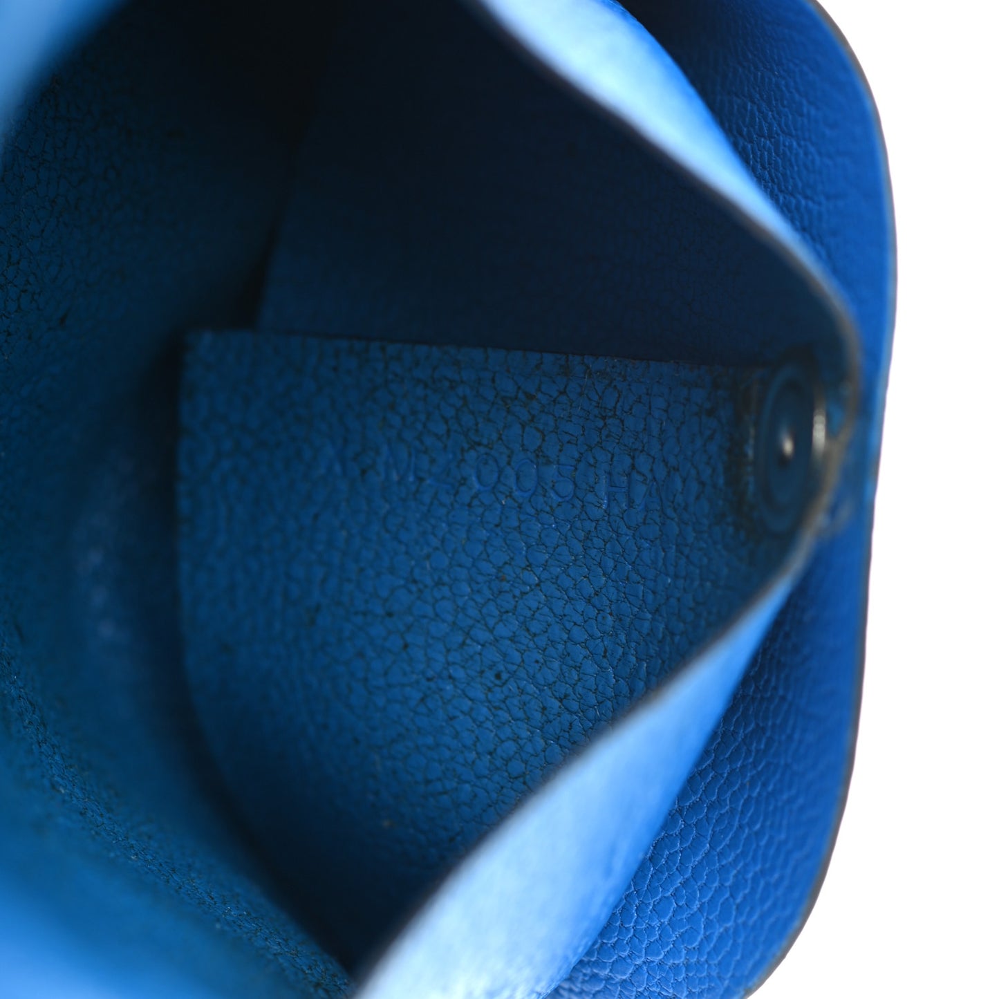 Chevre Mysore Bastia Coin Purse Bleu Hydra