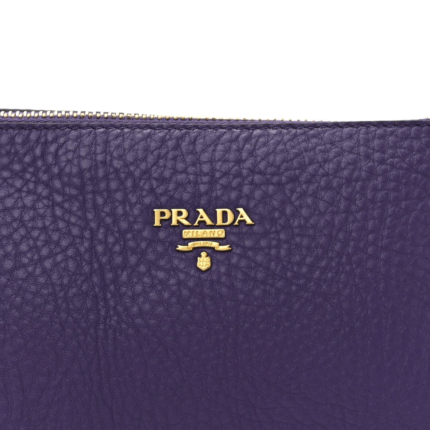 Vitello Daino Pochette Bag Viola
