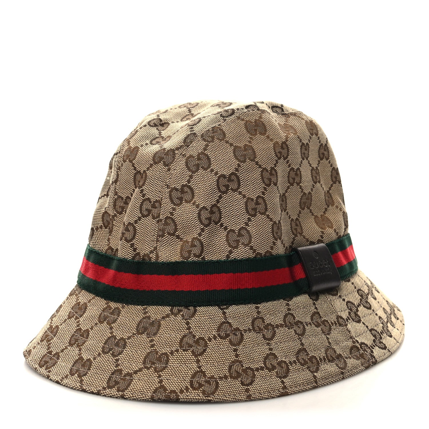 Gucci Monogram Web Bucket Hat XS Brown 1 of 8