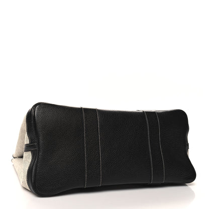 Hermes Toile Negonda Garden Party 36 MM Tote Black Ecru 4 of 9