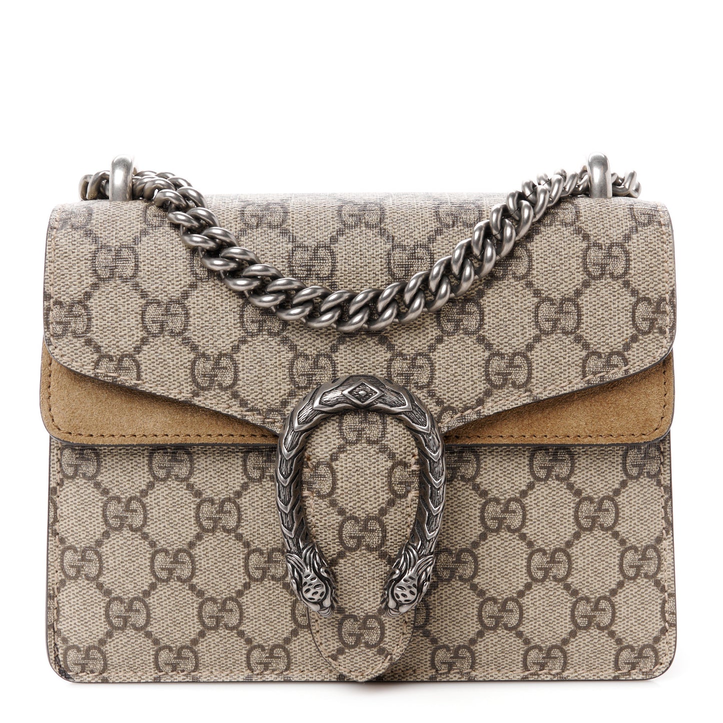 GG Supreme Monogram Mini Dionysus Shoulder Bag Taupe