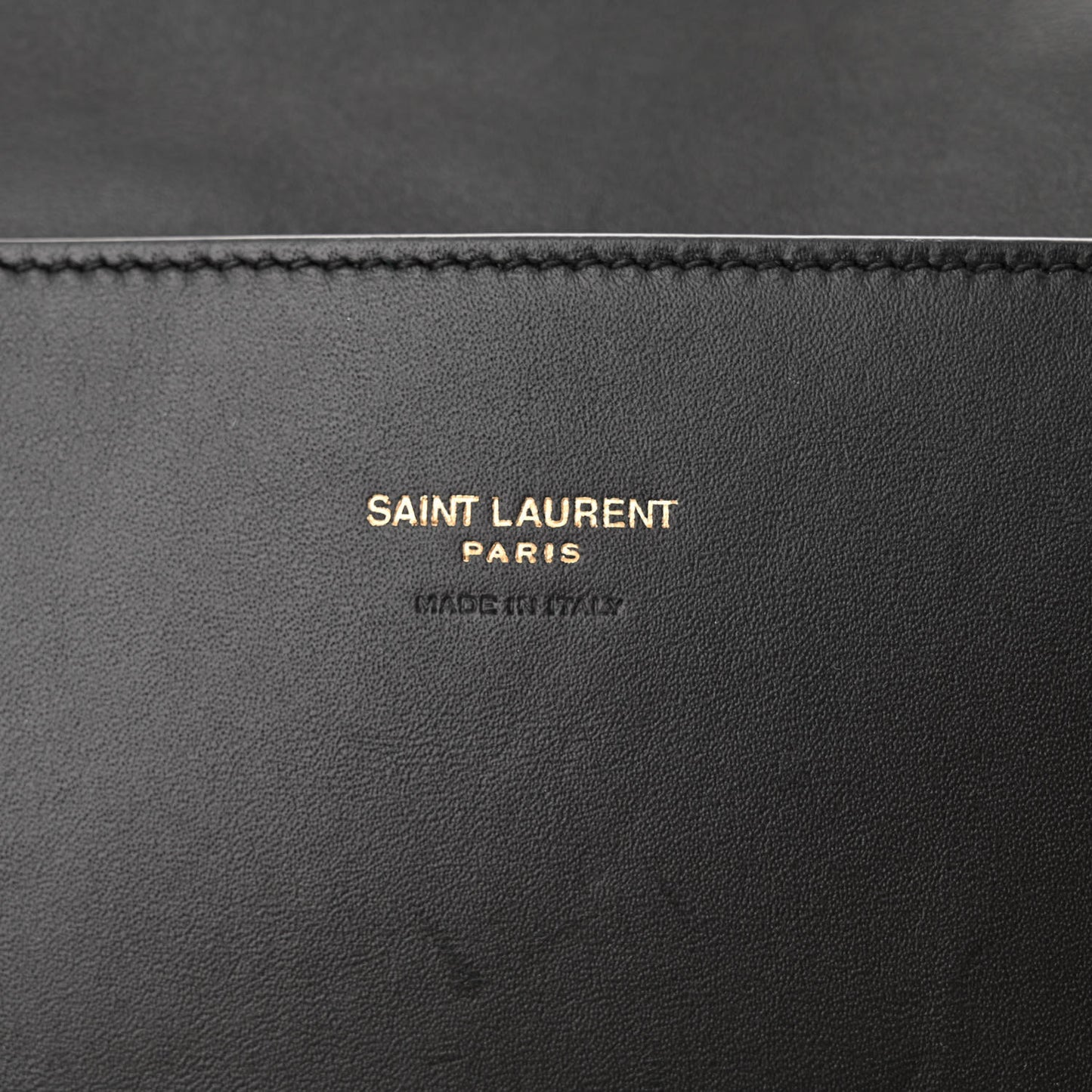 Smooth Calfskin Suede Medium Reversible Monogram Kate Satchel Black