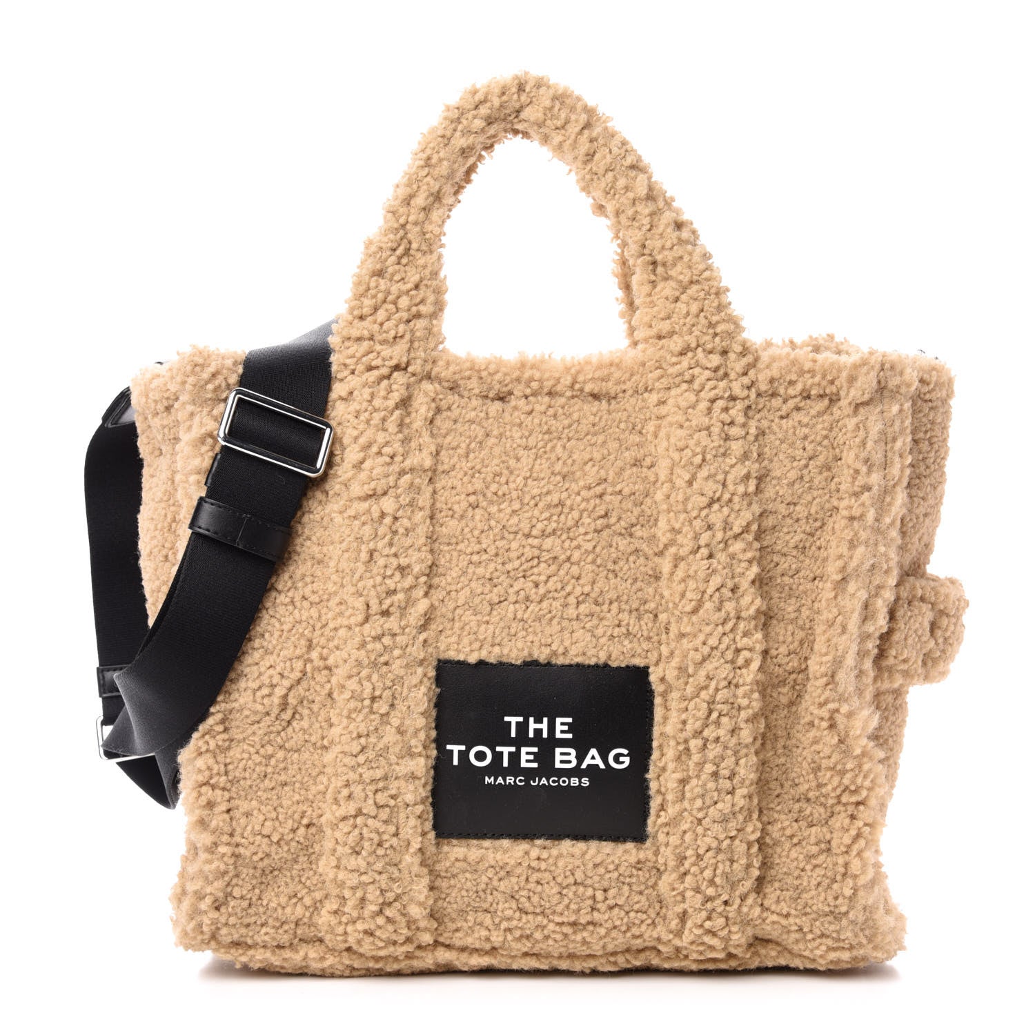 Marc Jacobs Polyester Cotton Medium The Teddy Traveler Tote Bag Beige 1 of 10