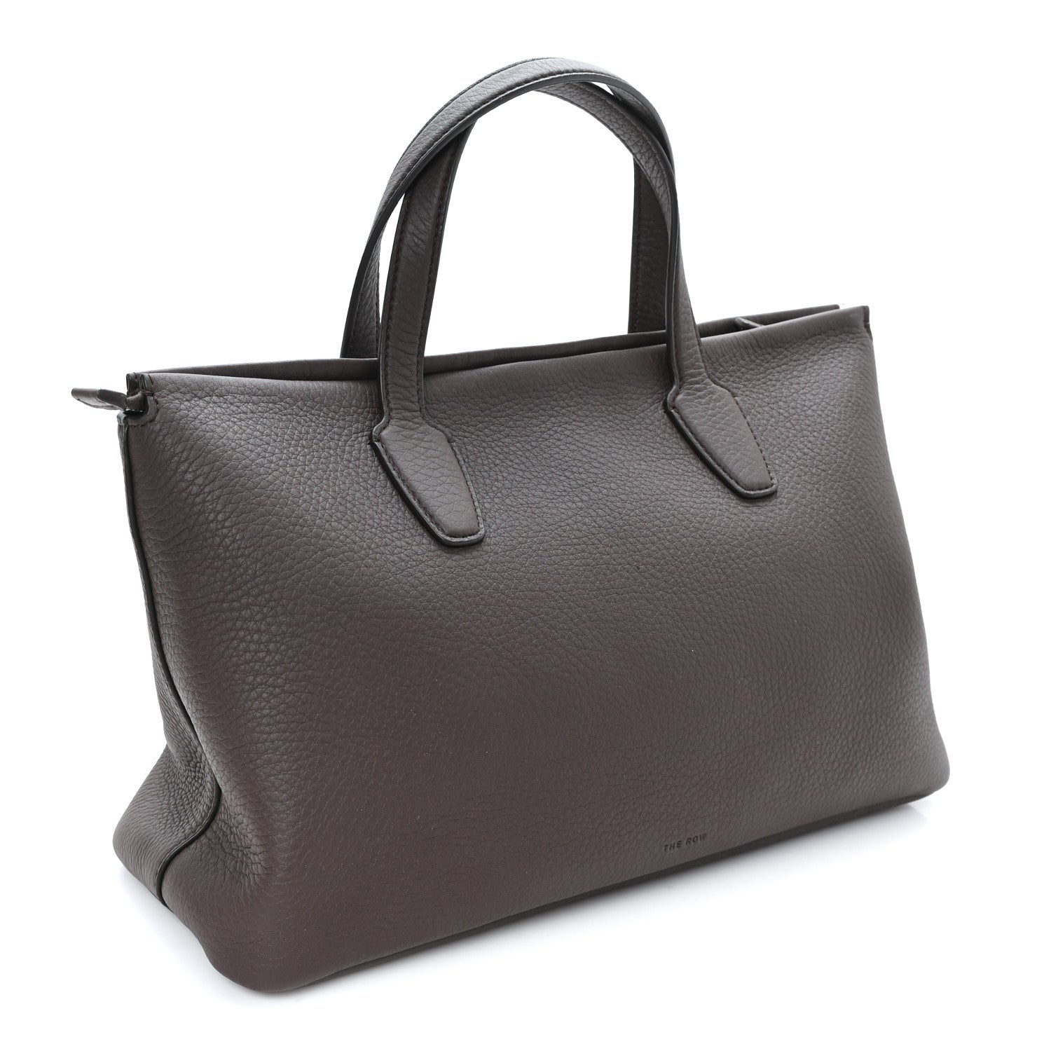 The Row Grained Calfskin Marcel Slouchy Top Handle Bag Deep Brown 3 of 10