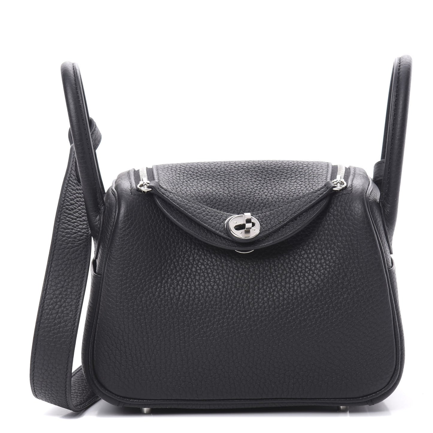 Taurillon Clemence Mini Lindy 20 Black