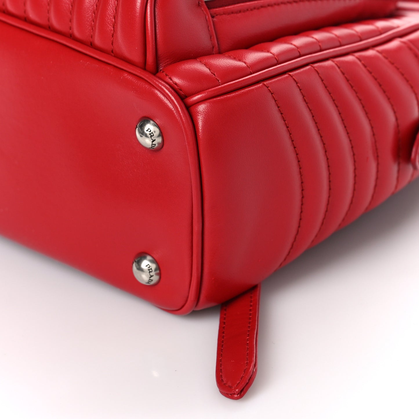 Soft Calfskin Impunture Diagramme Day Backpack Fuoco