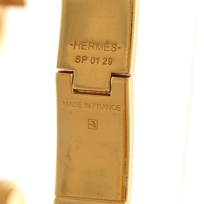 Hermes Enamel Printed Narrow Colliers De Chiens Hinged Bracelet M La Vie En Rouge 4 of 5
