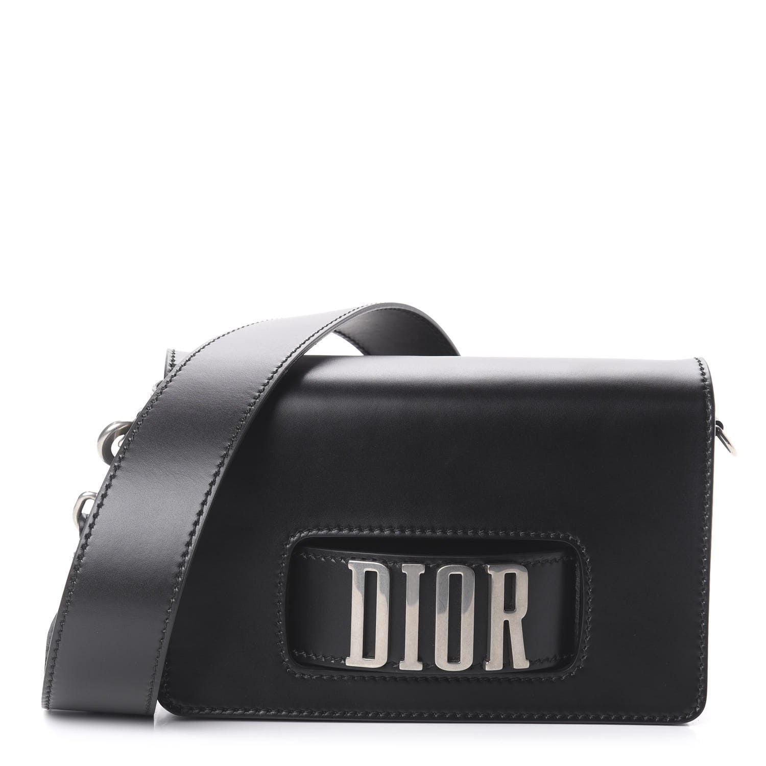 Christian Dior Smooth Calfskin Dio(r)evolution Flap Bag Black 1 of 8