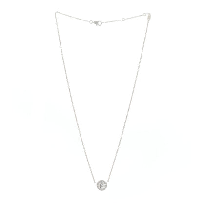 Christian Dior 18K White Gold Diamond Rose Des Vents Necklace 2 of 5