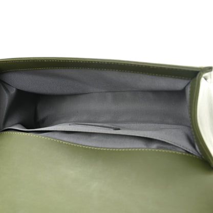Chanel Calfskin Chevron Quilted Medium Boy Flap Dark Green 5 of 10