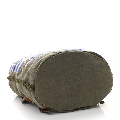 Chanel Canvas Sequins Cubano Trip Backpack Khaki 4 of 10