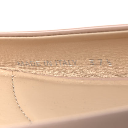 Prada Patent Triangle Ballerina Flats 37.5 Cipria 10 of 11