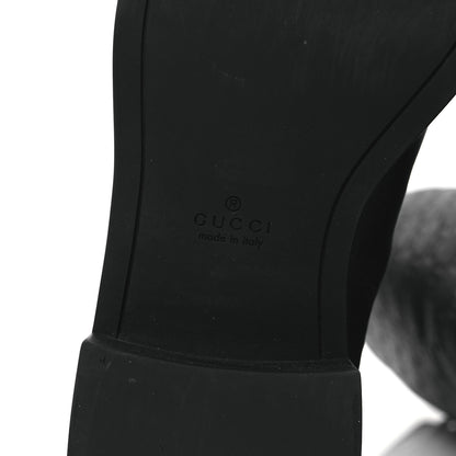 Gucci Guccissima Calfskin Miro Soft Knee High Riding Boots 35.5 Black 8 of 10