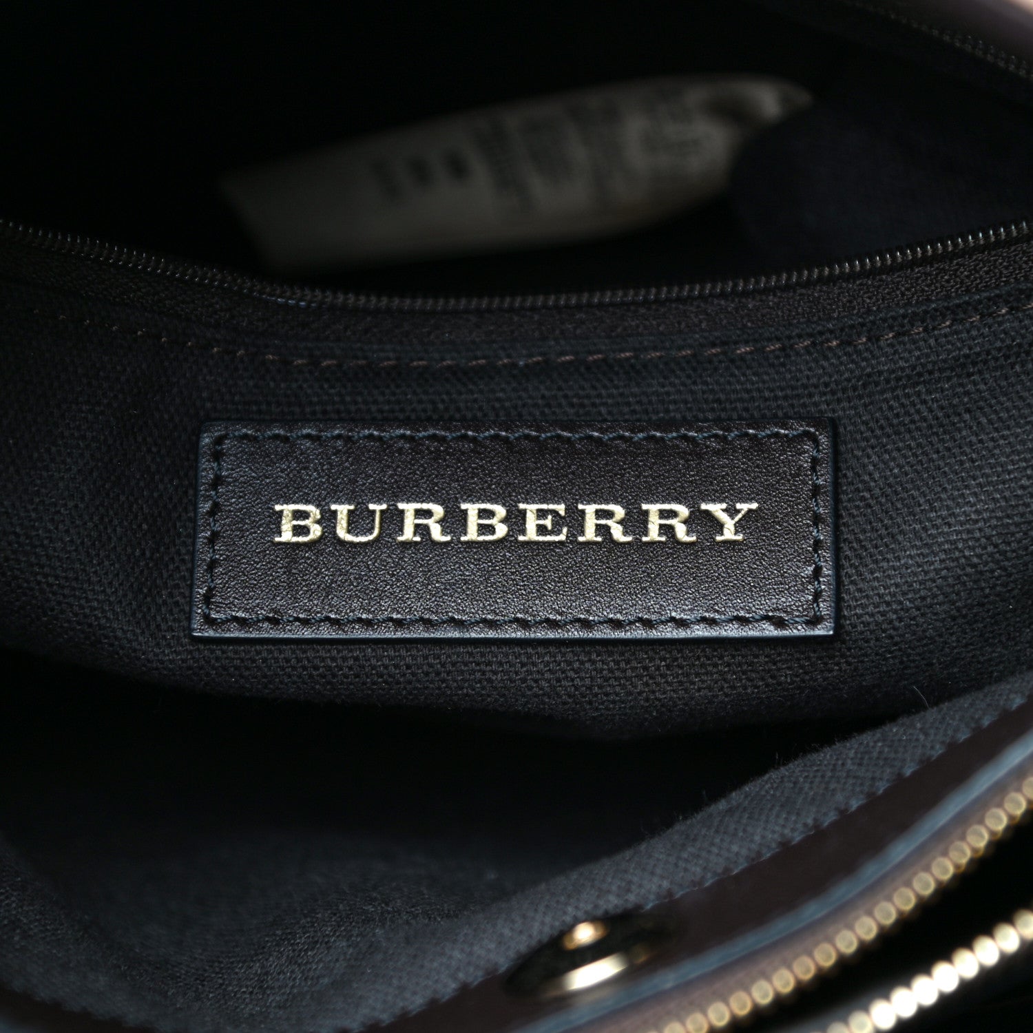 Burberry Haymarket Check Small Northfield Tote Chocolate 7 of 13