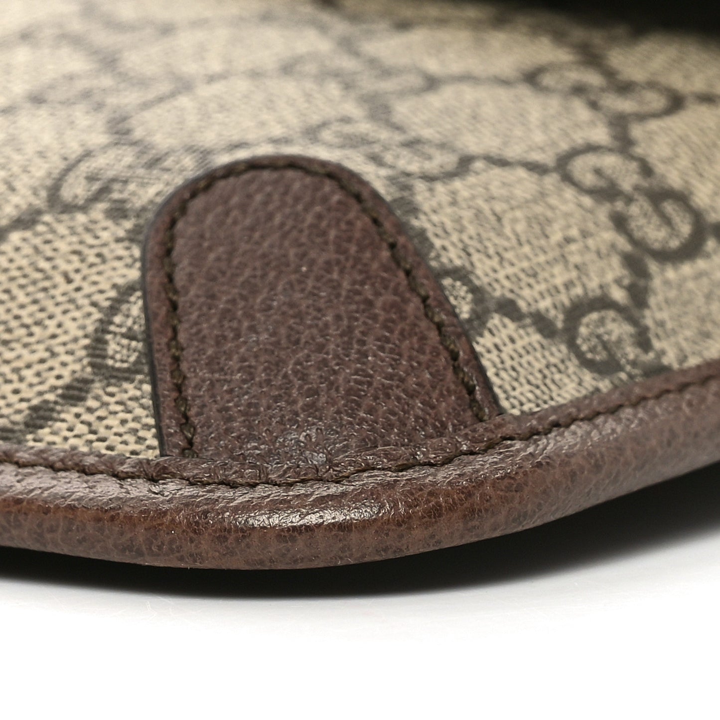 GG Supreme Monogram Neo Vintage Web Belt Bag Brown