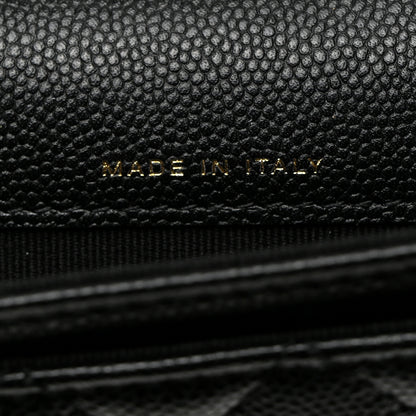 Chanel Caviar Quilted Boy Flap Card Holder Black 6 of 8