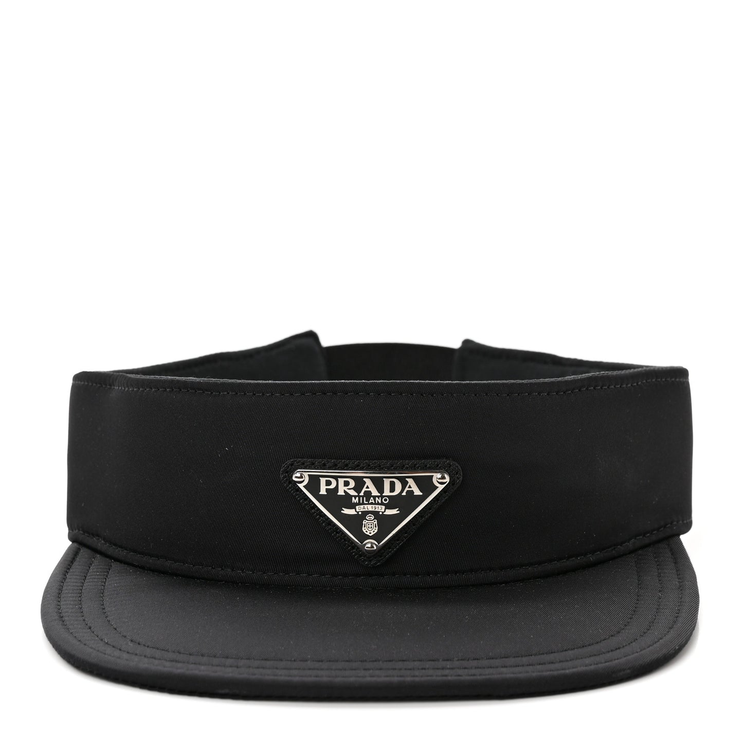 Nylon Triango Metal Triangle Logo Mens Visor L Black