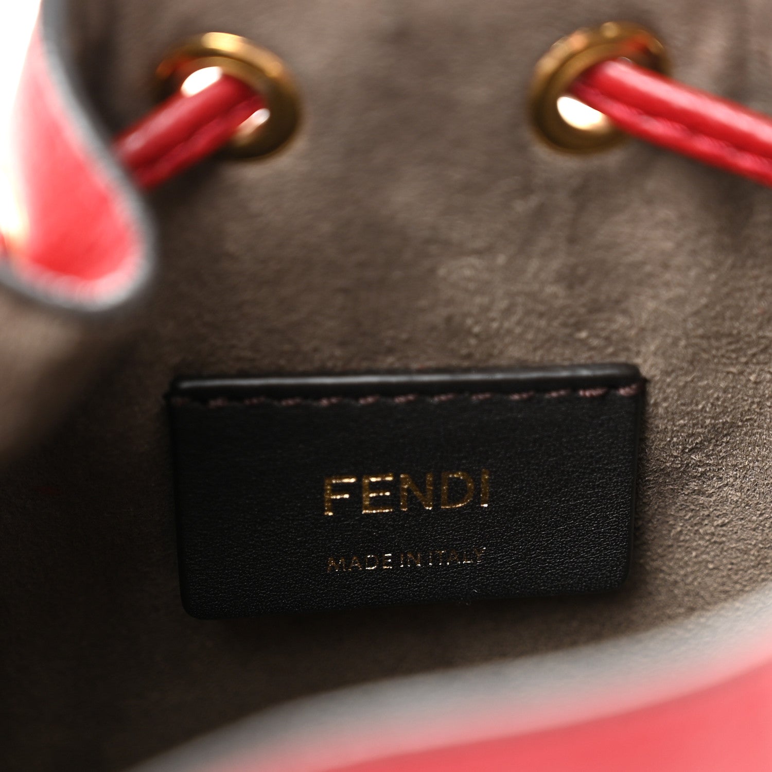Fendi Vitello Cruise F is Fendi Mini Mon Tresor Bucket Bag Fragola 6 of 10