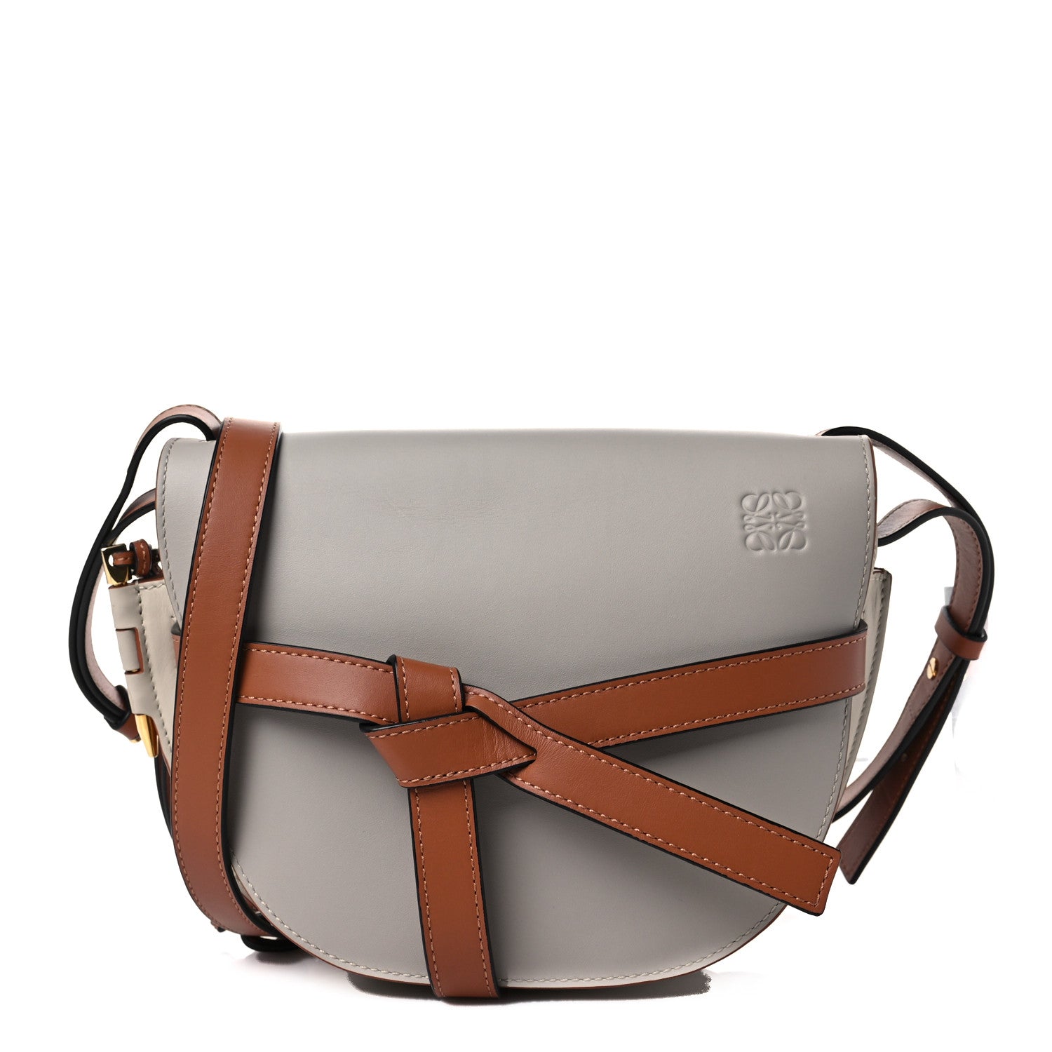Loewe Calfskin Small Gate Crossbody Bag Ghost Light Ghost 1 of 6